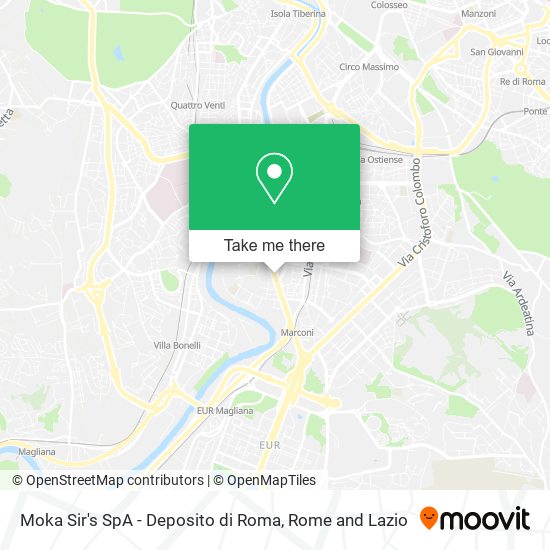 Moka Sir's SpA - Deposito di Roma map
