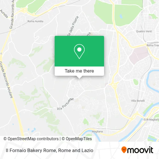 Il Fornaio Bakery Rome map