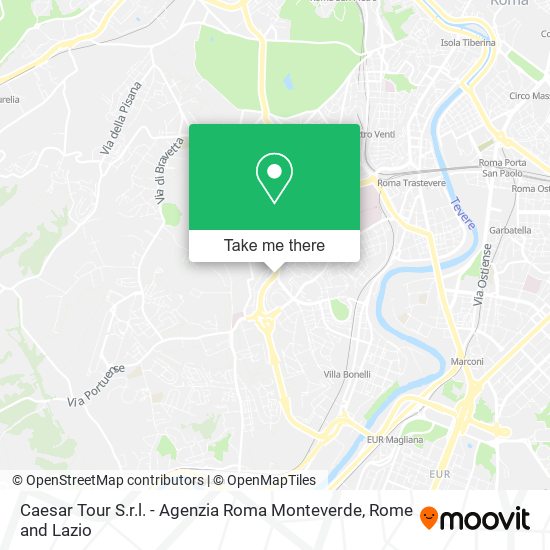 Caesar Tour S.r.l. - Agenzia Roma Monteverde map