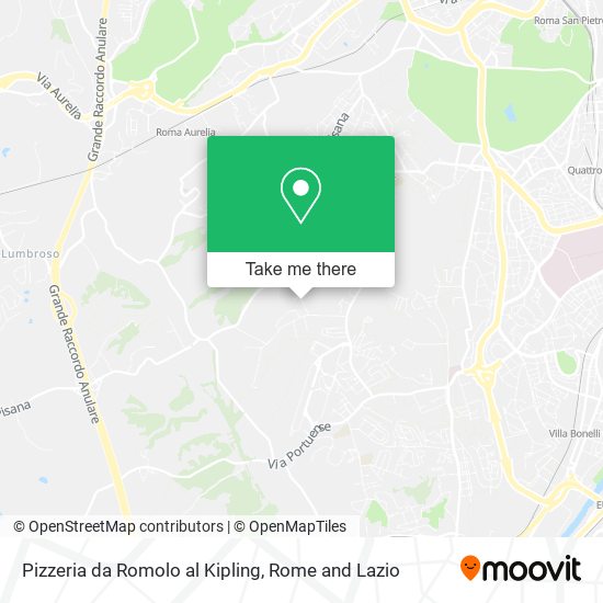 Pizzeria da Romolo al Kipling map
