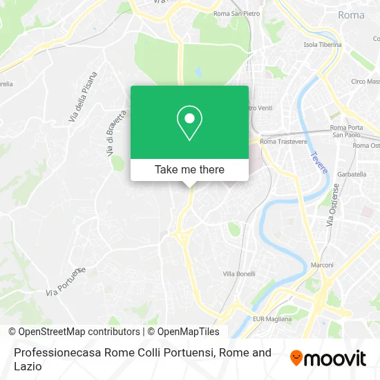 Professionecasa Rome Colli Portuensi map
