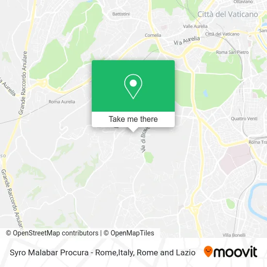 Syro Malabar Procura - Rome, Italy map