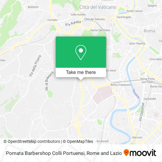 Pomata Barbershop Colli Portuensi map