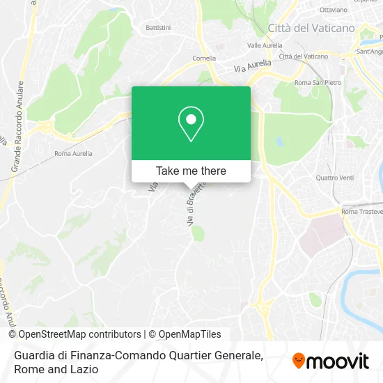 Finance Guard - Headquarters Command map