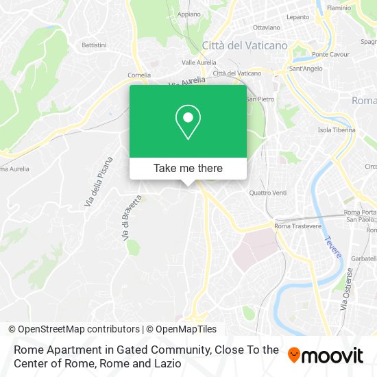 Rome Apartment in Gated Community, Close To the Center of Rome map