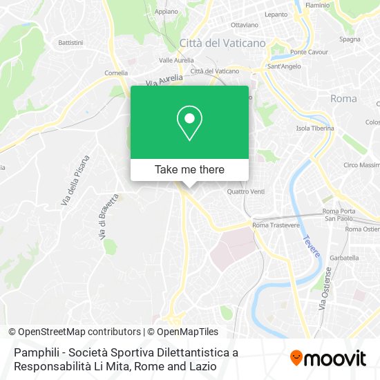 Pamphili - Società Sportiva Dilettantistica a Responsabilità Li Mita map