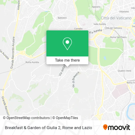 Breakfast & Garden of Giulia 2 map