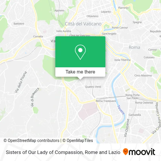 Sisters of Our Lady of Compassion map