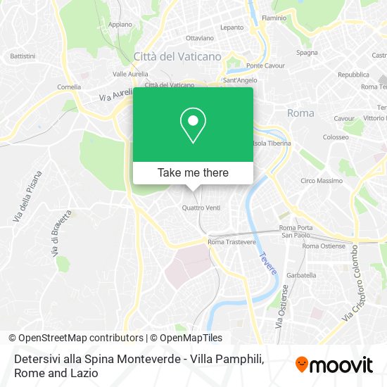 Detersivi alla Spina Monteverde - Villa Pamphili map