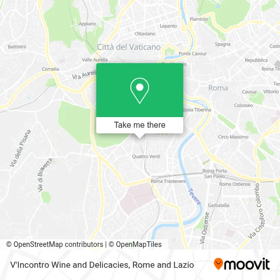 V'Incontro Wine and Delicacies map
