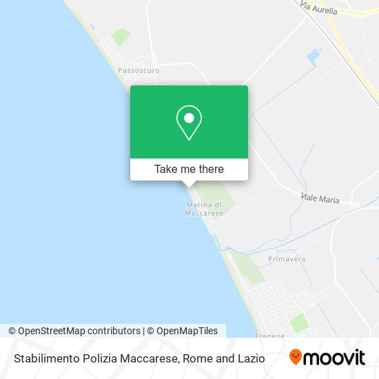 Stabilimento Polizia Maccarese map