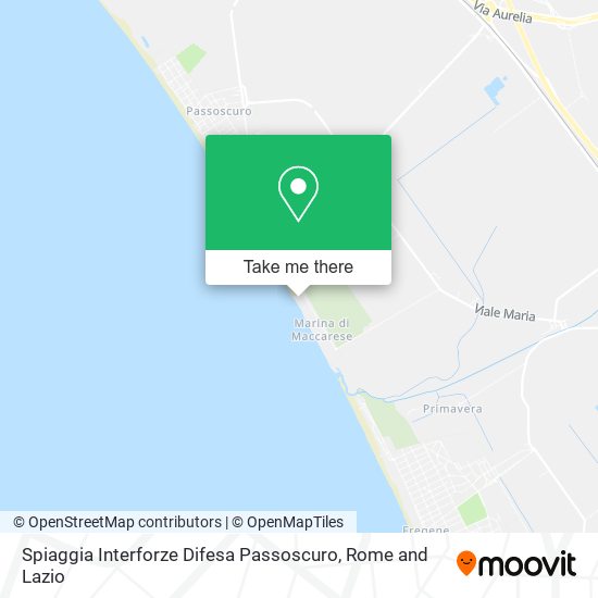 Spiaggia Interforze Difesa Passoscuro map