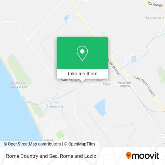 Rome Country and Sea map