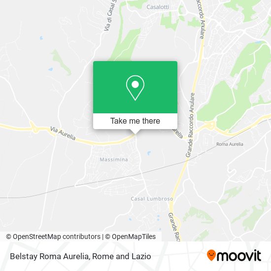 Belstay Roma Aurelia map