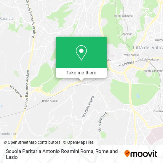 Scuola Paritaria Antonio Rosmini Roma map