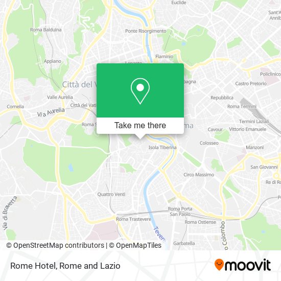 Rome Hotel map