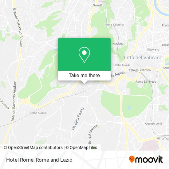 Hotel Rome map