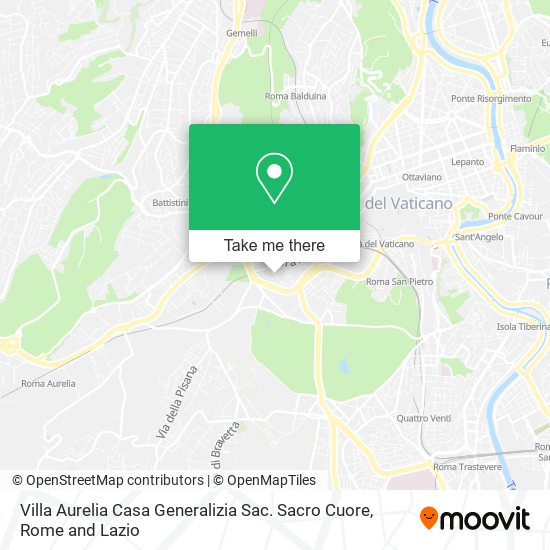Villa Aurelia Casa Generalizia Sac. Sacro Cuore map