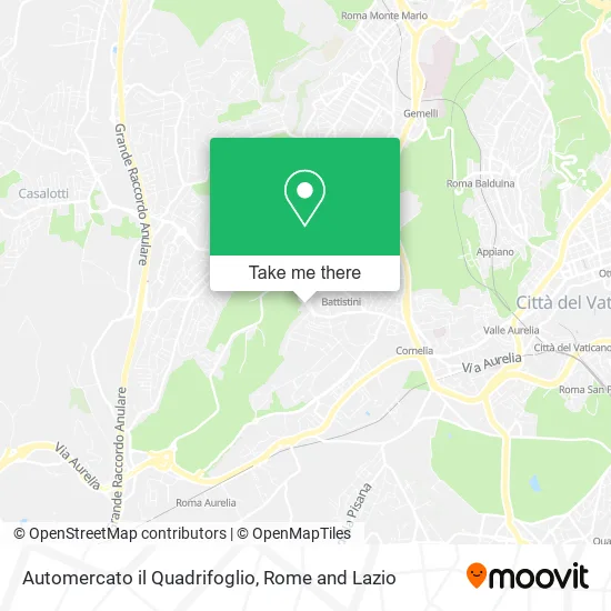 Automercato Quadrifoglio map