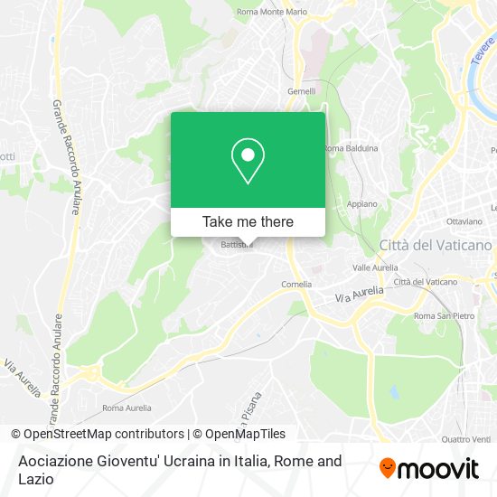 Aociazione Gioventu' Ucraina in Italia map