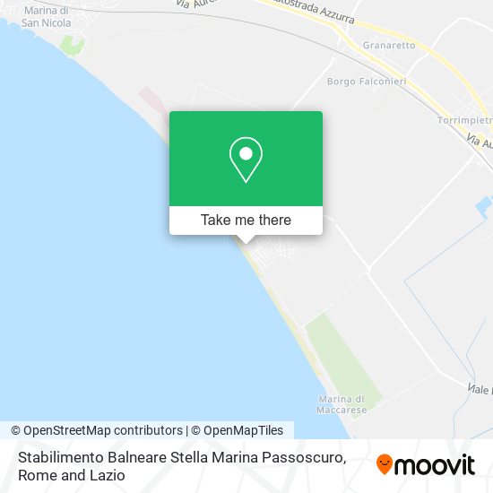 Stabilimento Balneare Stella Marina Passoscuro map