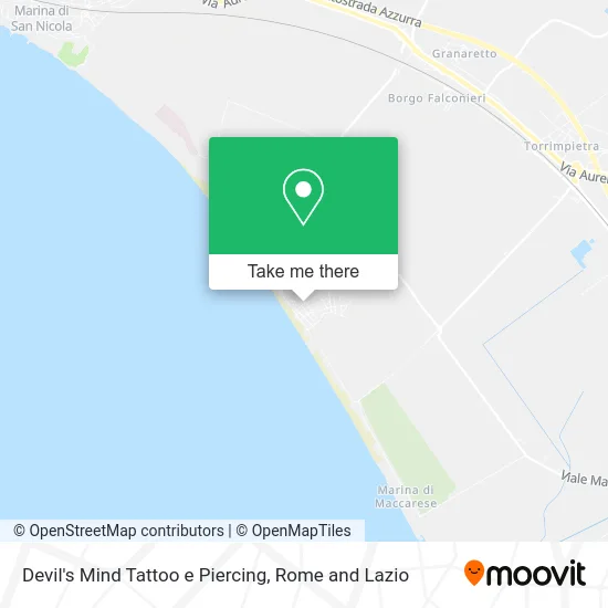 Devil's Mind Tattoo and Piercing map