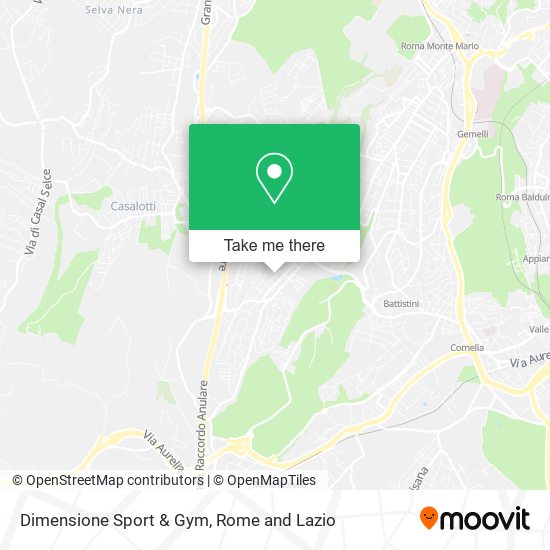 Dimensione Sport & Gym map