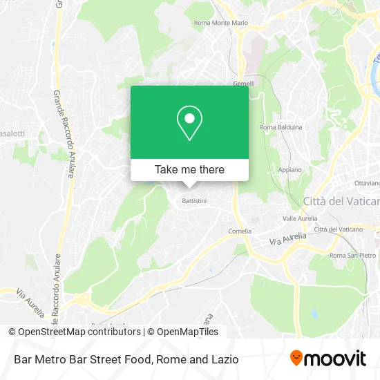 Metro Bar Street Food map