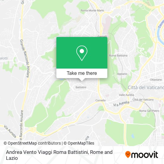 Andrea Vento Viaggi Roma Battistini map