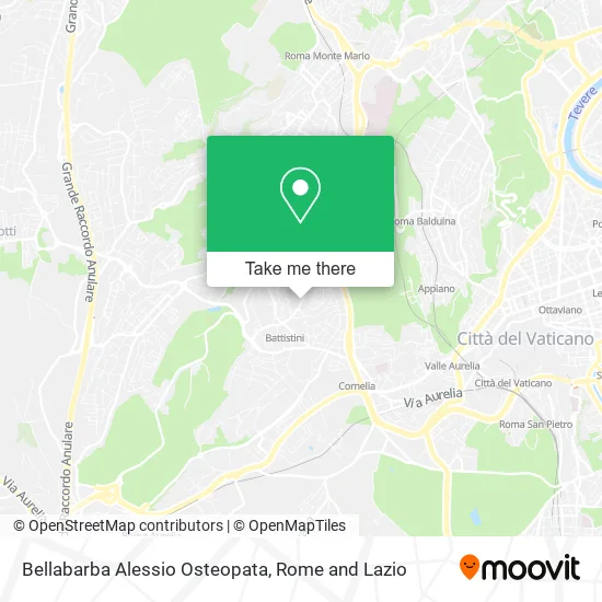Alessio Bellabarba Osteopath map