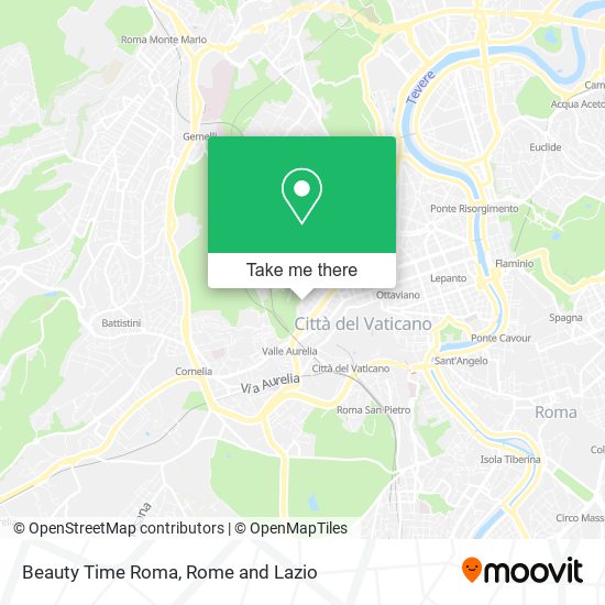 Beauty Time Roma map