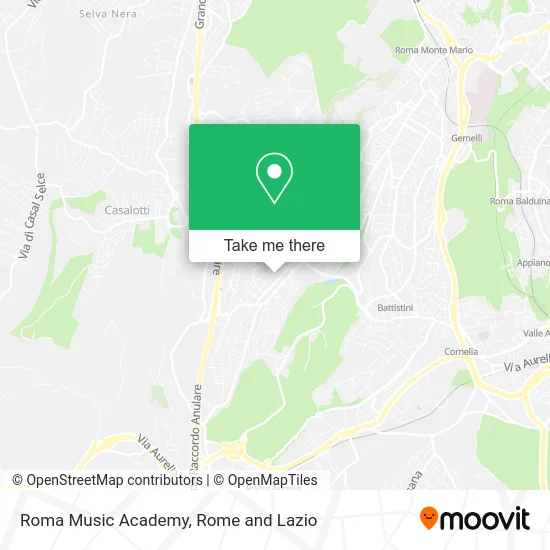 Roma Music Academy map