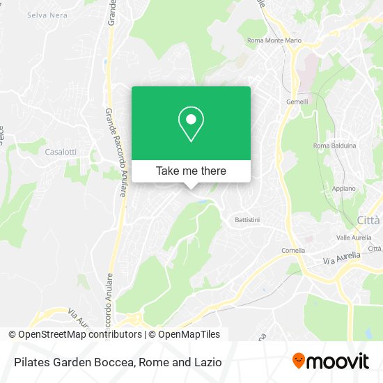 Pilates Garden Boccea map