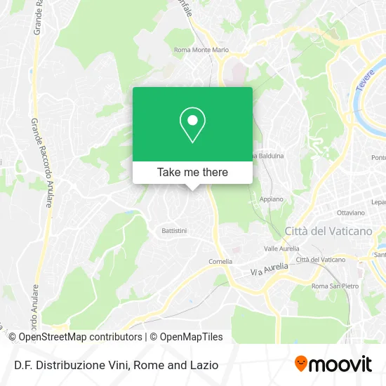 D.F. Wine Distribution map