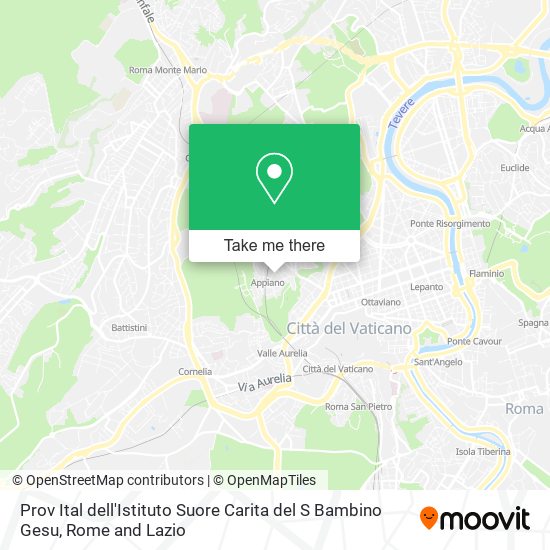 Prov Ital dell'Istituto Suore Carita del S Bambino Gesu map