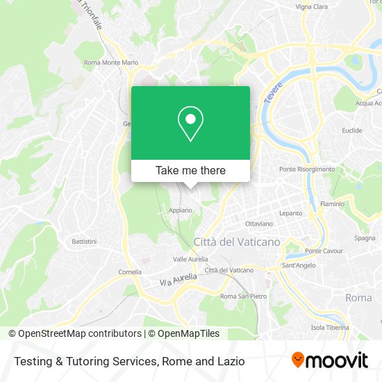 Testing & Tutoring Services map