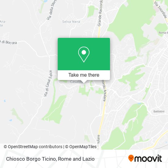 Chiosco Borgo Ticino map