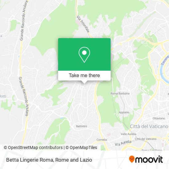 Betta Lingerie Roma map