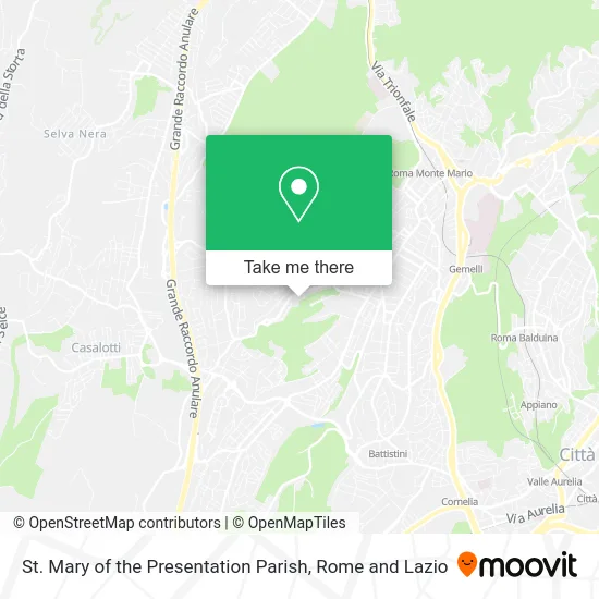 St. Mary of the Presentation Parish map