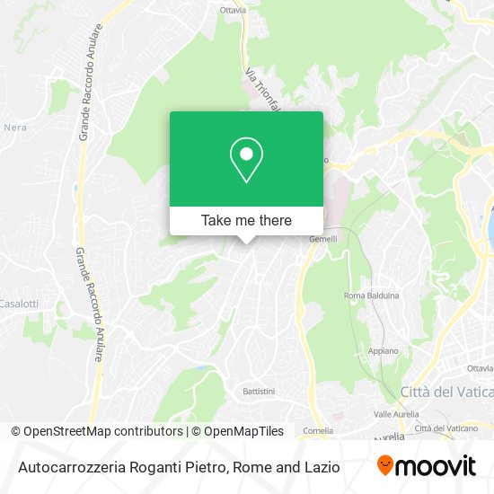 Autocarrozzeria Roganti Pietro map