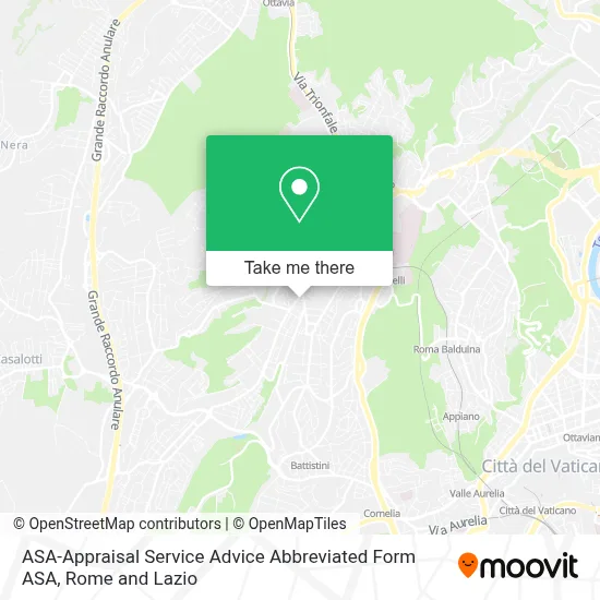 ASA-Appraisal Service Advice Abbreviated Form ASA map
