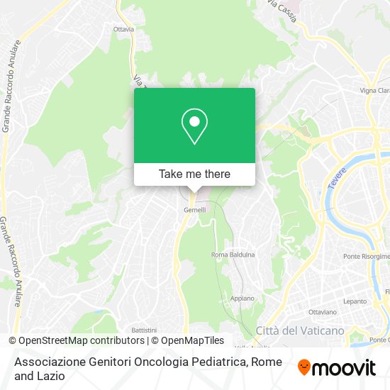 Associazione Genitori Oncologia Pediatrica map