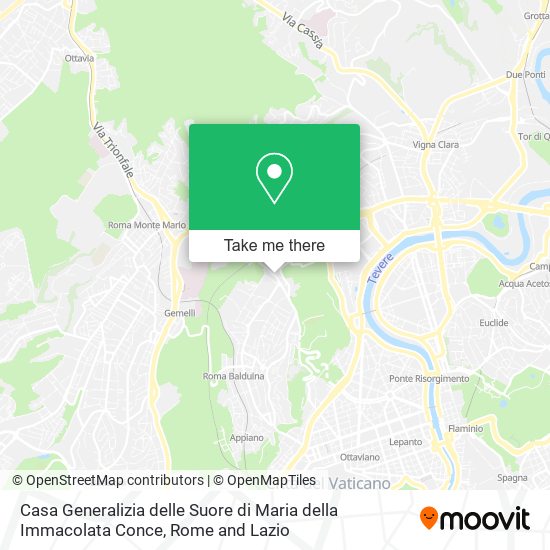 Casa Generalizia delle Suore di Maria della Immacolata Conce map