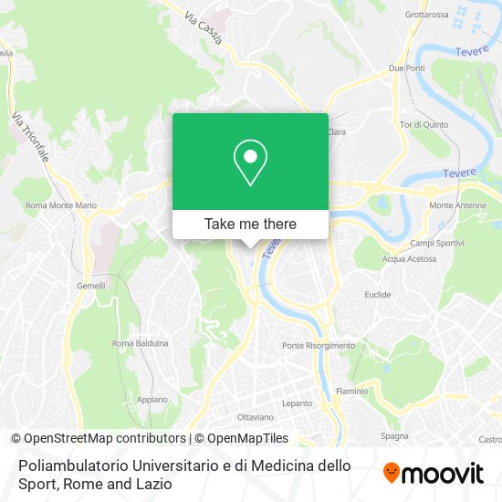 Poliambulatorio Universitario e di Medicina dello Sport map