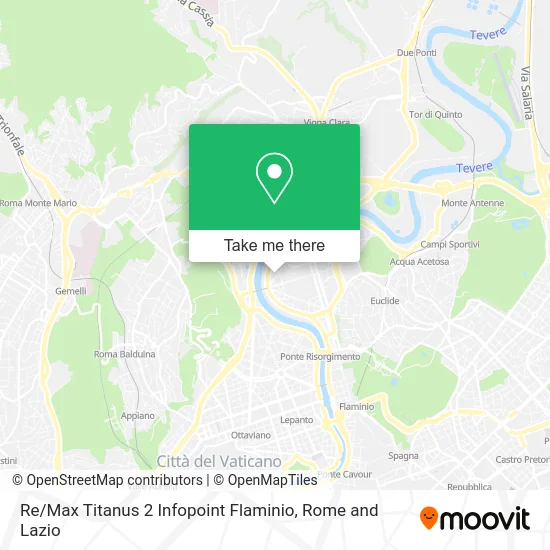 Re / Max Titanus 2 Flaminio Infopoint map