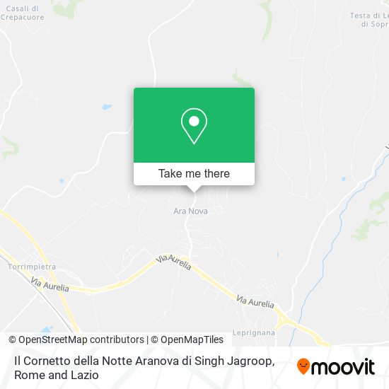 Il Cornetto della Notte Aranova di Singh Jagroop map