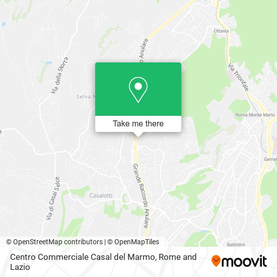 Centro Commerciale Casal del Marmo map