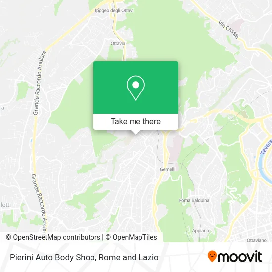 Pierini Auto Body Shop map