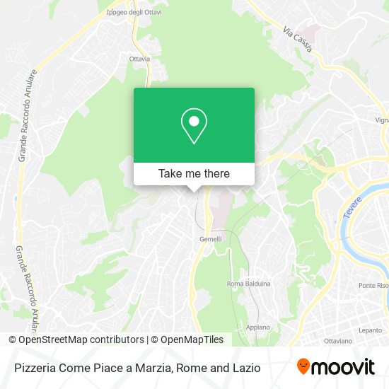 Pizzeria Come Piace a Marzia map