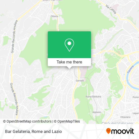Bar Gelateria map